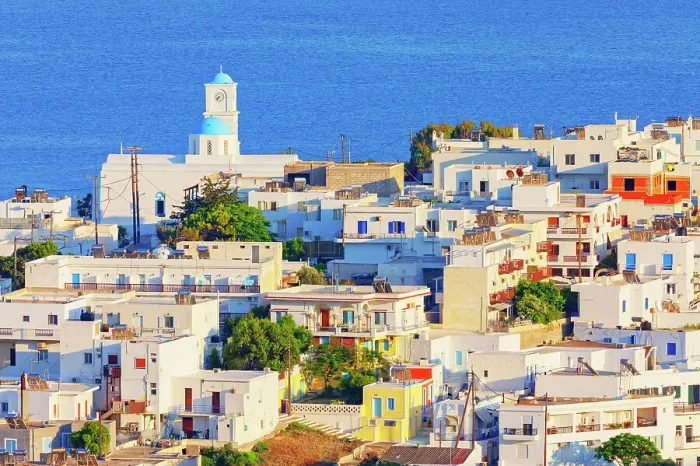 Framed Print : View of Adamas port, Adamas, Milos Island, Cyclades Islands, Greece Framed Print : View of Adamas port, Adamas, Milos Island, Cyclades Islands, Greece