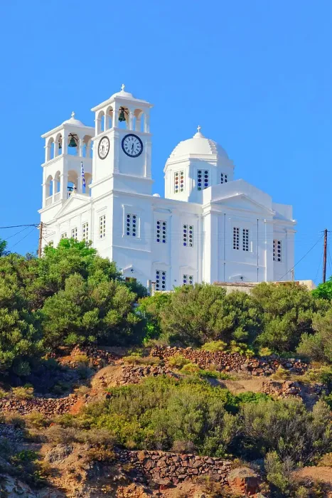 Framed Print : View of Agios Nikolaos church in Tripiti village, Milos Island, Cyclades Islands, Greece Framed Print : View of Agios Nikolaos church in Tripiti village, Milos Island, Cyclades Islands, Greece