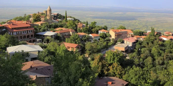 Framed Print : View of Alazani Valley, Sighnaghi, Kakheti, Georgia Framed Print : View of Alazani Valley, Sighnaghi, Kakheti, Georgia