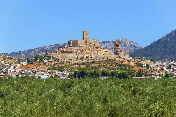 View at Alcaudete with castle, Andalusia, Spain
