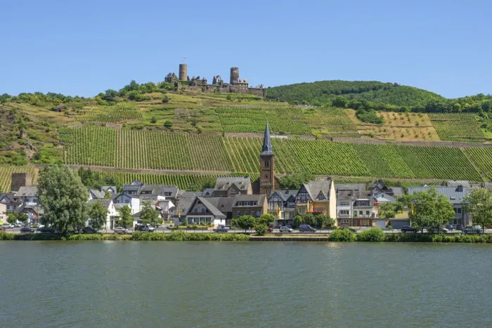 Framed Print : View at Alken with Thurant castle, Mosel Valley, Rhineland-Palatinate, Germany Framed Print : View at Alken with Thurant castle, Mosel Valley, Rhineland-Palatinate, Germany