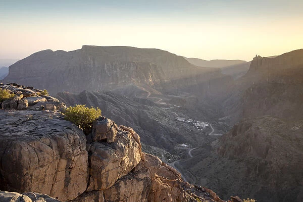 The view from the Anantara al Jabal al Akhdar resort, Jebel Akhdar, Al Hajar Mountains