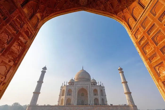 Framed Print : View Through The Arch of Mehman Khana, Taj Mahal, Agra, Uttar Pradesh, India Framed Print : View Through The Arch of Mehman Khana, Taj Mahal, Agra, Uttar Pradesh, India