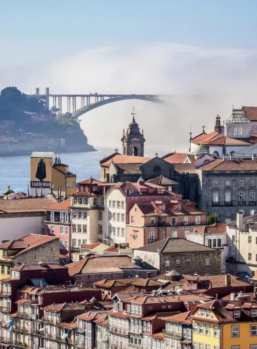Framed Print : View towards Arrabida Bridge, Porto, Portugal Framed Print : View towards Arrabida Bridge, Porto, Portugal