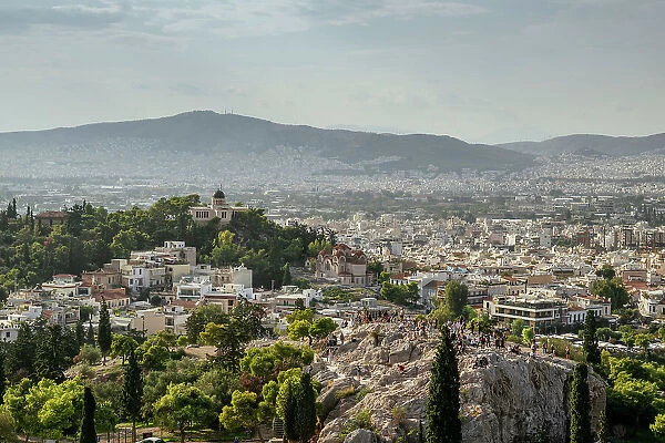 View of Athens from The Acropolis, Athens, Greece