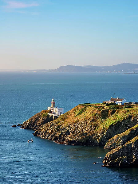 View towards the Baily Lighthouse, Howth, County Dublin, Ireland