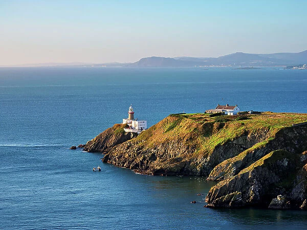 View towards the Baily Lighthouse, Howth, County Dublin, Ireland