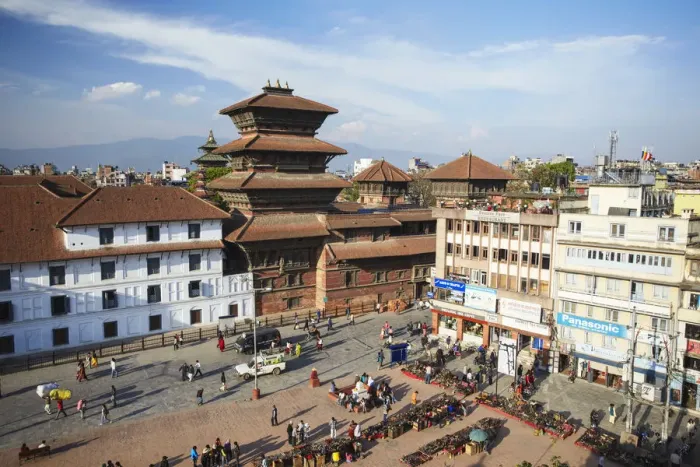 Framed Print : View of Basantapur Square, Durbar Square (UNESCO World Heritage Site), Kathmandu, Nepal Framed Print : View of Basantapur Square, Durbar Square (UNESCO World Heritage Site), Kathmandu, Nepal
