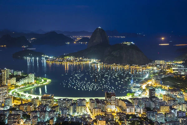 View over Botafogo Bay and the Sugar Loaf, Rio de Janeiro, Brazil