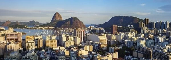 View over Botafogo towards the Sugarloaf Mountain, Rio de Janeiro, Brazil