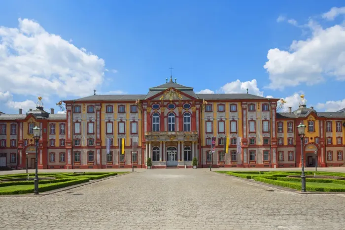 Framed Print : Front view of Bruchsal Castle, Bruchsal, Baden-Württemberg, Germany Framed Print : Front view of Bruchsal Castle, Bruchsal, Baden-Württemberg, Germany
