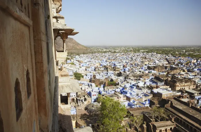 Framed Print : View of Bundi from Bundi Palace, Bundi, Rajasthan, India Framed Print : View of Bundi from Bundi Palace, Bundi, Rajasthan, India