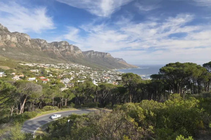 Framed Print : View of Camps Bay, Cape Town, Western Cape, South Africa