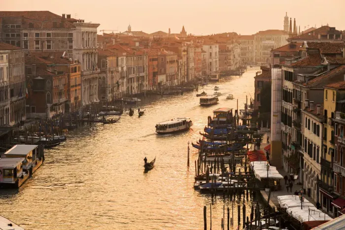 Framed Print : The view on Canal Grande and Rialto Bridge from Panoramic Terrace of Fondaco dei Tedeschi