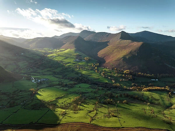 View from Cat Bells. Lake District, Cumbria, England, UK