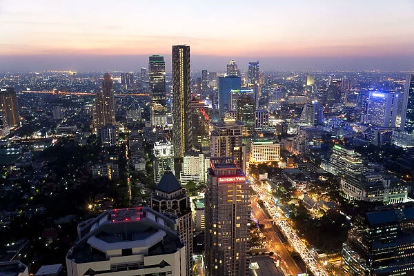 View over central Bangkok, Thailand