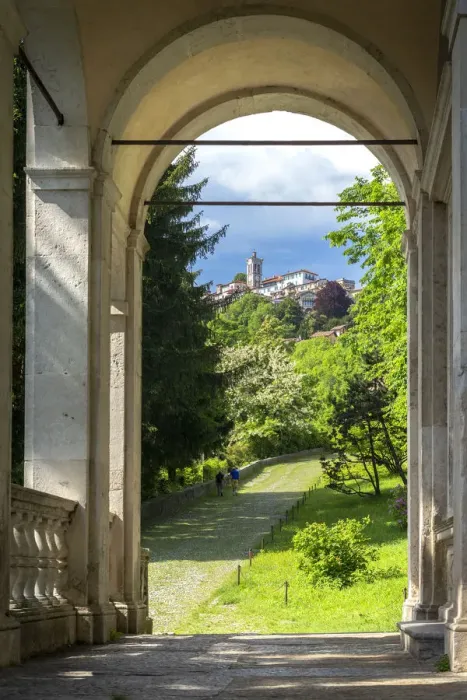 Framed Print : View of the chapels and the sacred way of Sacro Monte di Varese, Unesco World Heritage Framed Print : View of the chapels and the sacred way of Sacro Monte di Varese, Unesco World Heritage