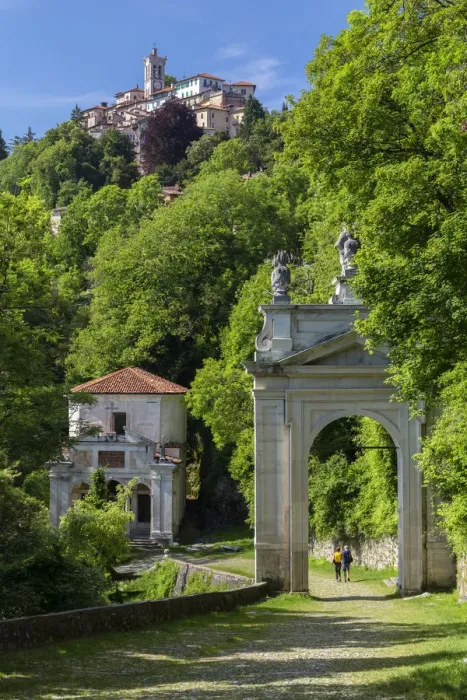 Framed Print : View of the chapels and the sacred way of Sacro Monte di Varese, Unesco World Heritage Framed Print : View of the chapels and the sacred way of Sacro Monte di Varese, Unesco World Heritage