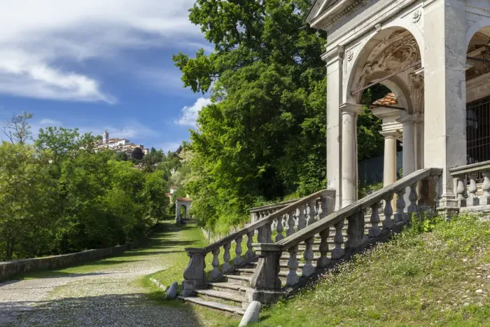 Framed Print : View of the chapels and the sacred way of Sacro Monte di Varese, Unesco World Heritage Framed Print : View of the chapels and the sacred way of Sacro Monte di Varese, Unesco World Heritage
