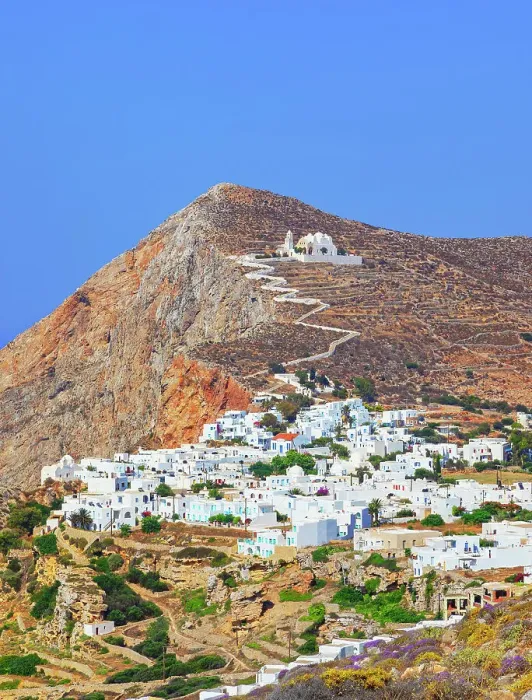 Framed Print : View of Chora village, Chora, Folegandros Island, Cyclades Islands, Greece Framed Print : View of Chora village, Chora, Folegandros Island, Cyclades Islands, Greece