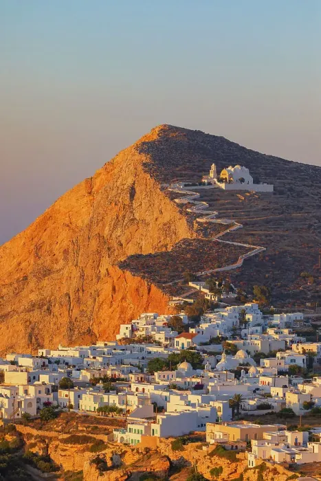 Framed Print : View of the of Chora village, Chora, Folegandros Island, Cyclades Islands, Greece Framed Print : View of the of Chora village, Chora, Folegandros Island, Cyclades Islands, Greece