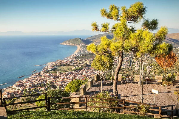 The view of the Cilentan Coast from Belvedere San Costabile, Cilento, Salerno province
