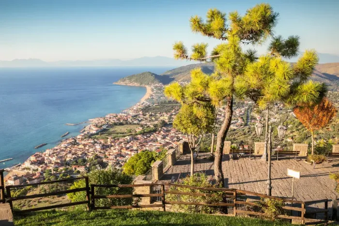 Framed Print : The view of the Cilentan Coast from Belvedere San Costabile, Cilento, Salerno province Framed Print : The view of the Cilentan Coast from Belvedere San Costabile, Cilento, Salerno province