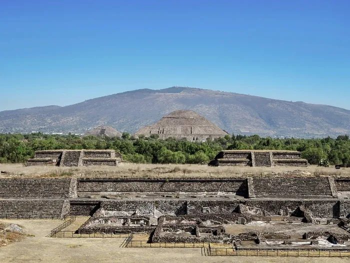 Framed Print : View over the Citadel towards the Pyramid of the Sun, Teotihuacan, Mexico State, Mexico Framed Print : View over the Citadel towards the Pyramid of the Sun, Teotihuacan, Mexico State, Mexico
