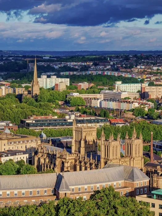Framed Print : View towards the City Hall and Cathedral Church of the Holy and Undivided Trinity, Bristol, England, United Kingdom Framed Print : View towards the City Hall and Cathedral Church of the Holy and Undivided Trinity, Bristol, England, United Kingdom