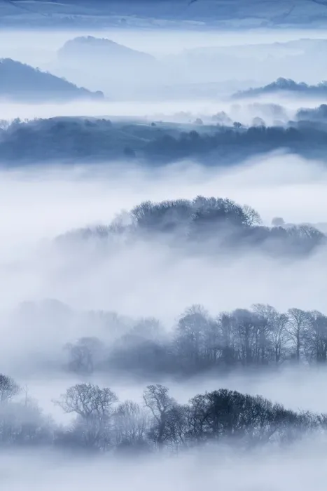 Framed Print : View From Colmers Hill, Bridport, Dorset, England, UK