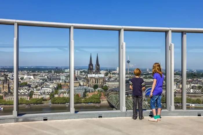 Framed Print : View towards Cologne Cathedral, Cologne, North Rhine Westphalia, Germany Framed Print : View towards Cologne Cathedral, Cologne, North Rhine Westphalia, Germany