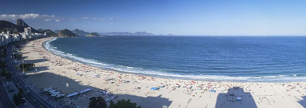 View of Copacabana beach, Rio de Janiero, Brazil