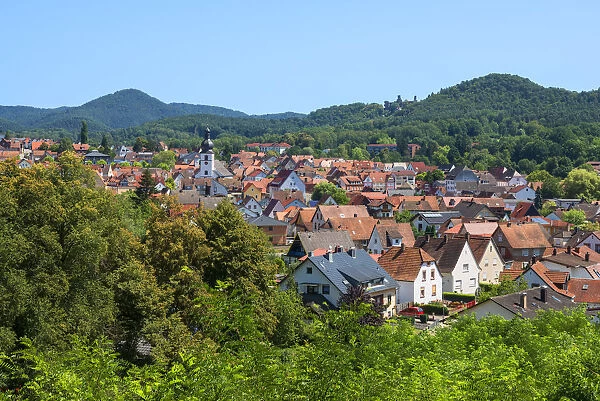 View at Dahn, Wasgau, Palatinate Forest, Rhineland-Palatinate, Germany