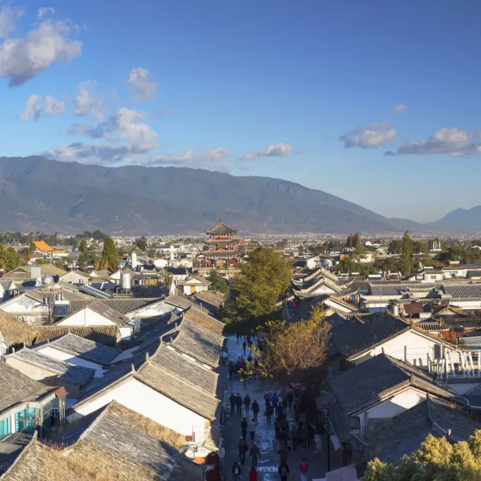 Framed Print : View of Dali, Yunnan, China