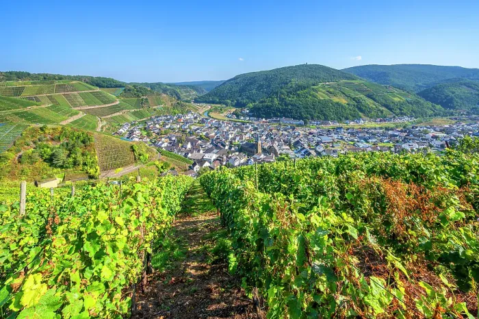 Framed Print : View at Dernau, Ahr valley, Eifel, Rhineland-Palatinate, Germany Framed Print : View at Dernau, Ahr valley, Eifel, Rhineland-Palatinate, Germany