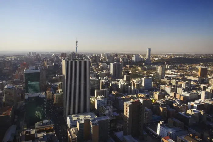 Framed Print : View of downtown Johannesburg, Gauteng, South Africa Framed Print : View of downtown Johannesburg, Gauteng, South Africa