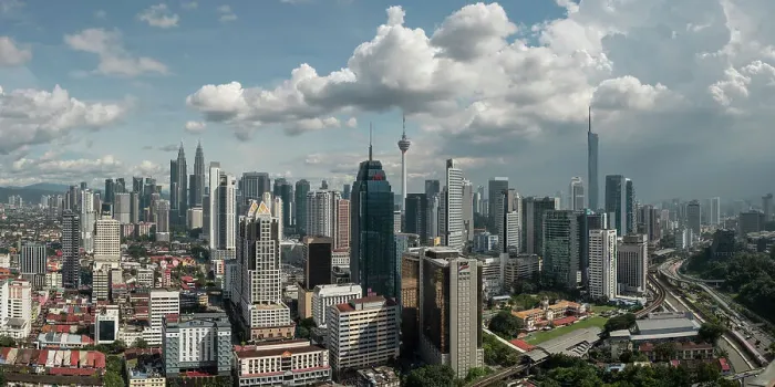 Framed Print : View of Downtown Kuala Lumpur, Malaysia Framed Print : View of Downtown Kuala Lumpur, Malaysia