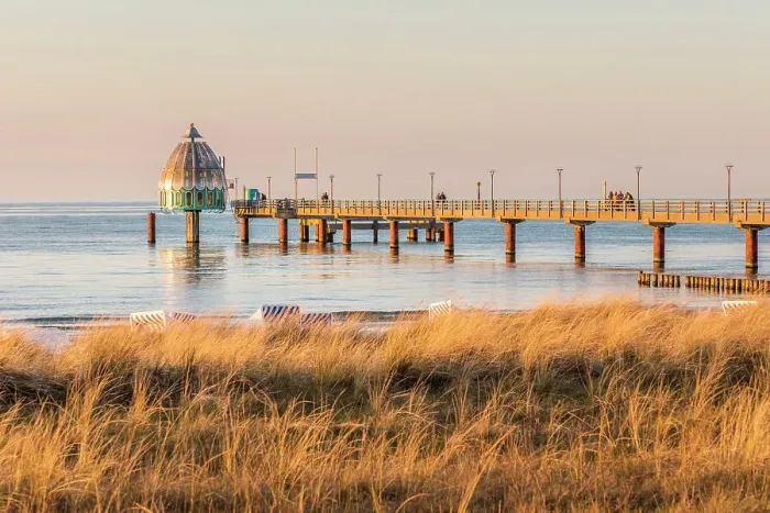 Framed Print : View from the dunes to the Zingst pier, Mecklenburg-Western Pomerania, North Germany, Germany Framed Print : View from the dunes to the Zingst pier, Mecklenburg-Western Pomerania, North Germany, Germany