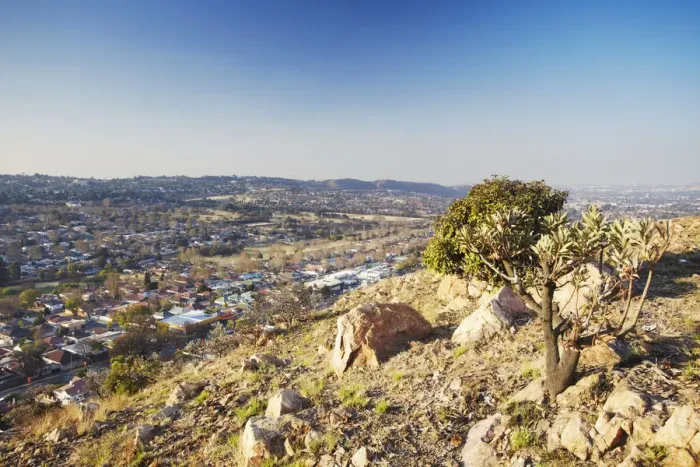 Framed Print : View of eastern suburbs of Johannesburg, Gauteng, South Africa Framed Print : View of eastern suburbs of Johannesburg, Gauteng, South Africa