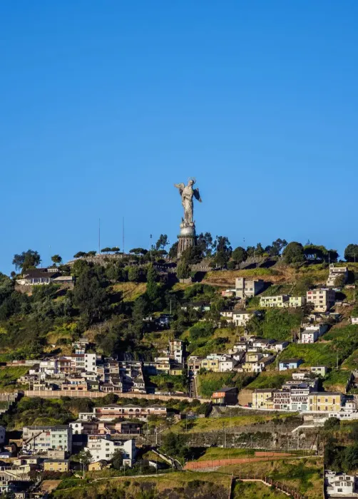 Framed Print : View towards El Panecillo, Quito, Pichincha Province, Ecuador Framed Print : View towards El Panecillo, Quito, Pichincha Province, Ecuador