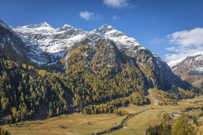 Framed Print : View from Felbertauern highway in Geschloesstal, East Tyrol, Austria Framed Print : View from Felbertauern highway in Geschloesstal, East Tyrol, Austria