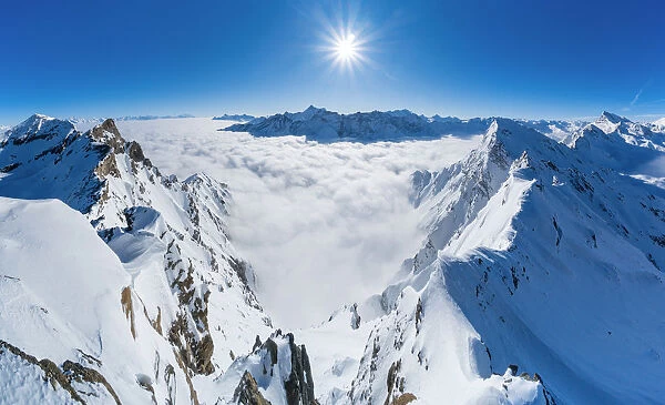 View from Feluma peak. Valgrisenche, Arvier, Valle d Aosta, Italy