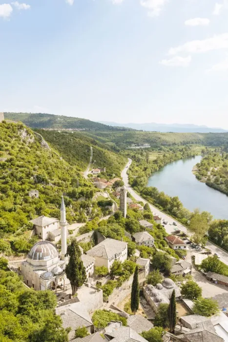 Framed Print : View from Fort Walls over Pocitelj, Bosnia & Hercegovina Framed Print : View from Fort Walls over Pocitelj, Bosnia & Hercegovina
