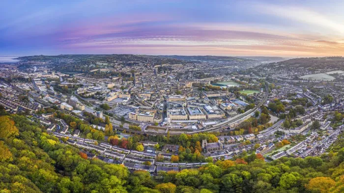 Framed Print : View over the Georgian city of Bath, Somerset, England Framed Print : View over the Georgian city of Bath, Somerset, England