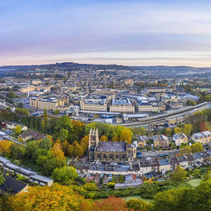 Framed Print : View over the Georgian city of Bath, Somerset, England