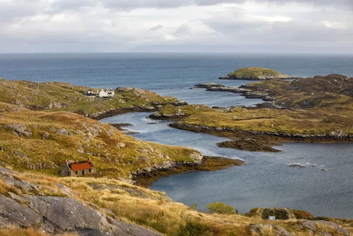 Framed Print : View along the Golden road, Isle of Harris, Outer Hebrides, Scotland Framed Print : View along the Golden road, Isle of Harris, Outer Hebrides, Scotland
