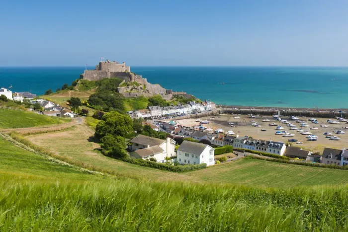 Framed Print : View Over Gorey Castle, Mont Orgueil, Jersey, Channel Islands Framed Print : View Over Gorey Castle, Mont Orgueil, Jersey, Channel Islands