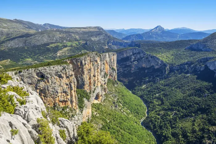 Framed Print : View at the Gorges du Verdon, Alpes-de-Haute-Provence, Provence-Alpes-Cote d'Azur, France