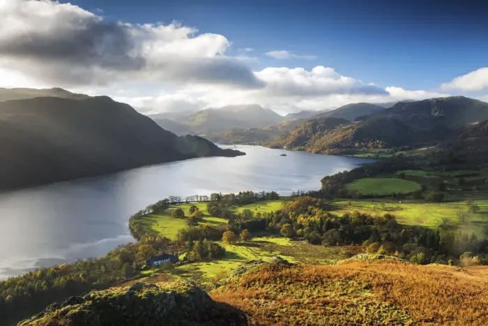 Framed Print : View From Green Hill over Ullswater, Lake District National Park, Cumbria, England Framed Print : View From Green Hill over Ullswater, Lake District National Park, Cumbria, England