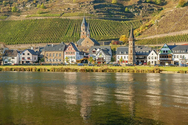 View at Hatzenport, Mosel valley, Rhineland-Palatinate, Germany